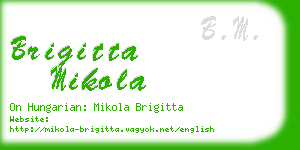 brigitta mikola business card